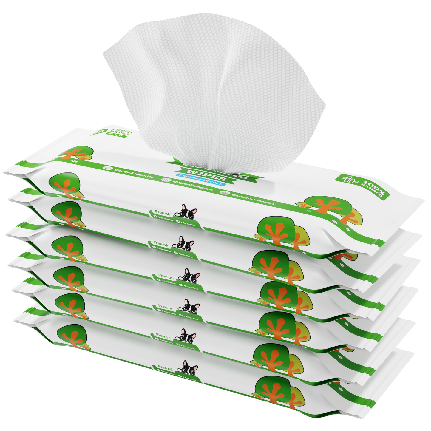 fragrance free / 6 packs of 20 (120-count)