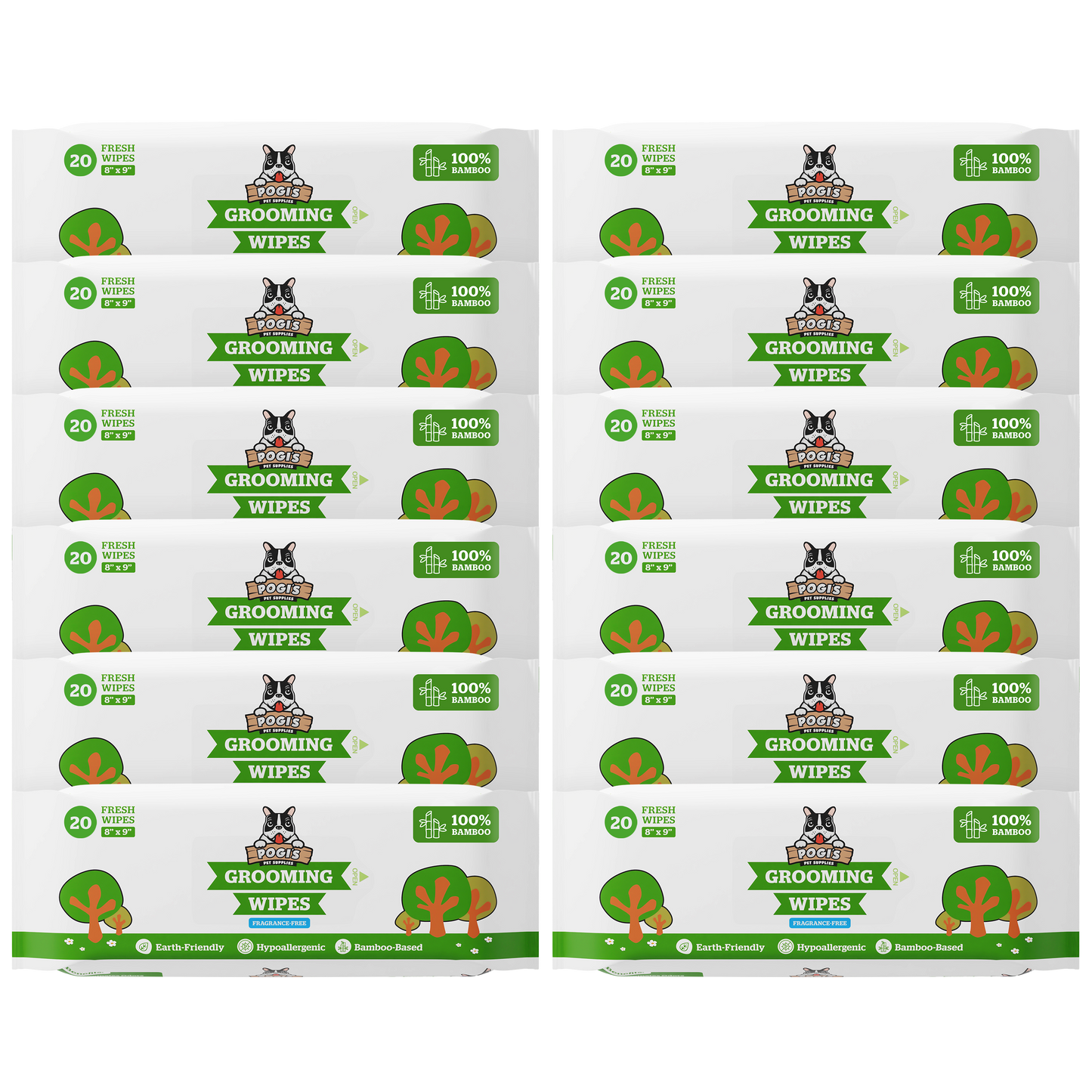 fragrance free / 12 packs of 20 (240-count)
