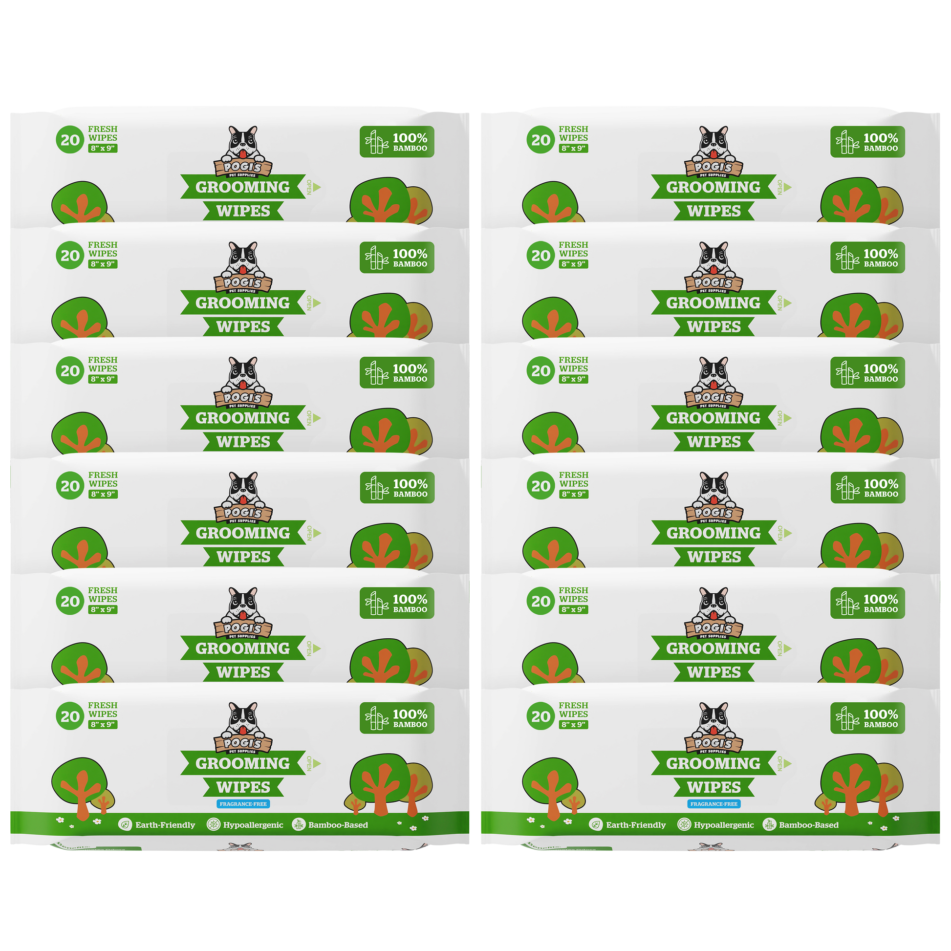 Fragrance Free / 12 Packs of 20 (240-Count)
