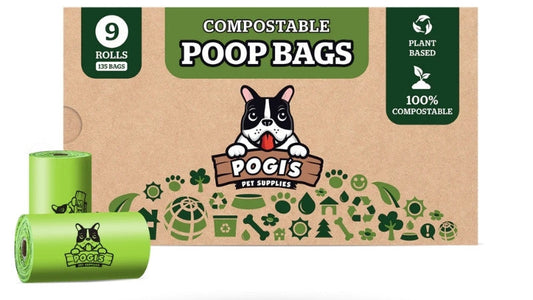 ChatGPT said:  Compostable dog poop bags from Pogi’s Pet Supplies.