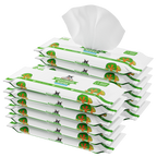 Pogi's Dog Wipes, extra-large bamboo-fiber grooming wipes, fragrance-free, 12 travel