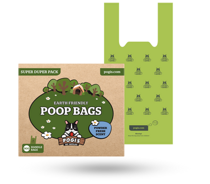 Pogi's Earth-Friendly Pet Poop Bags with Easy-Tie Handles