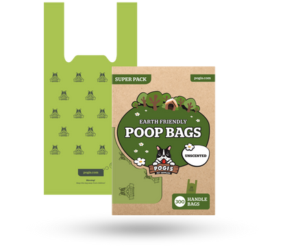 Pogi's Earth-Friendly Pet Poop Bags with Easy-Tie Handles