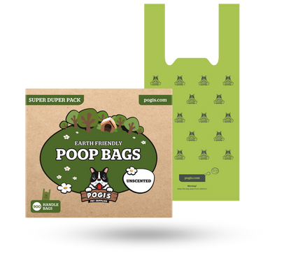 Pogi's Earth-Friendly Pet Poop Bags with Easy-Tie Handles