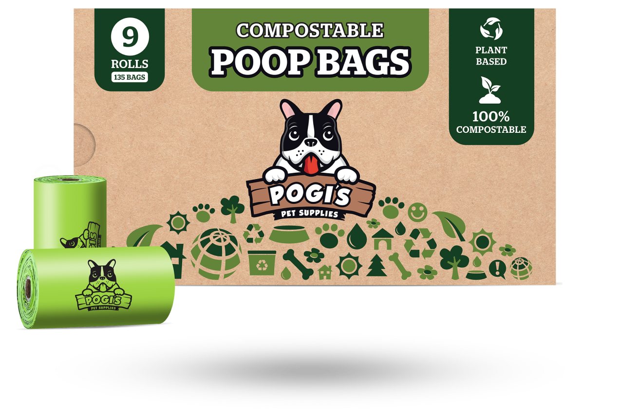 Plant-Based Compostable Dog Poop Bags