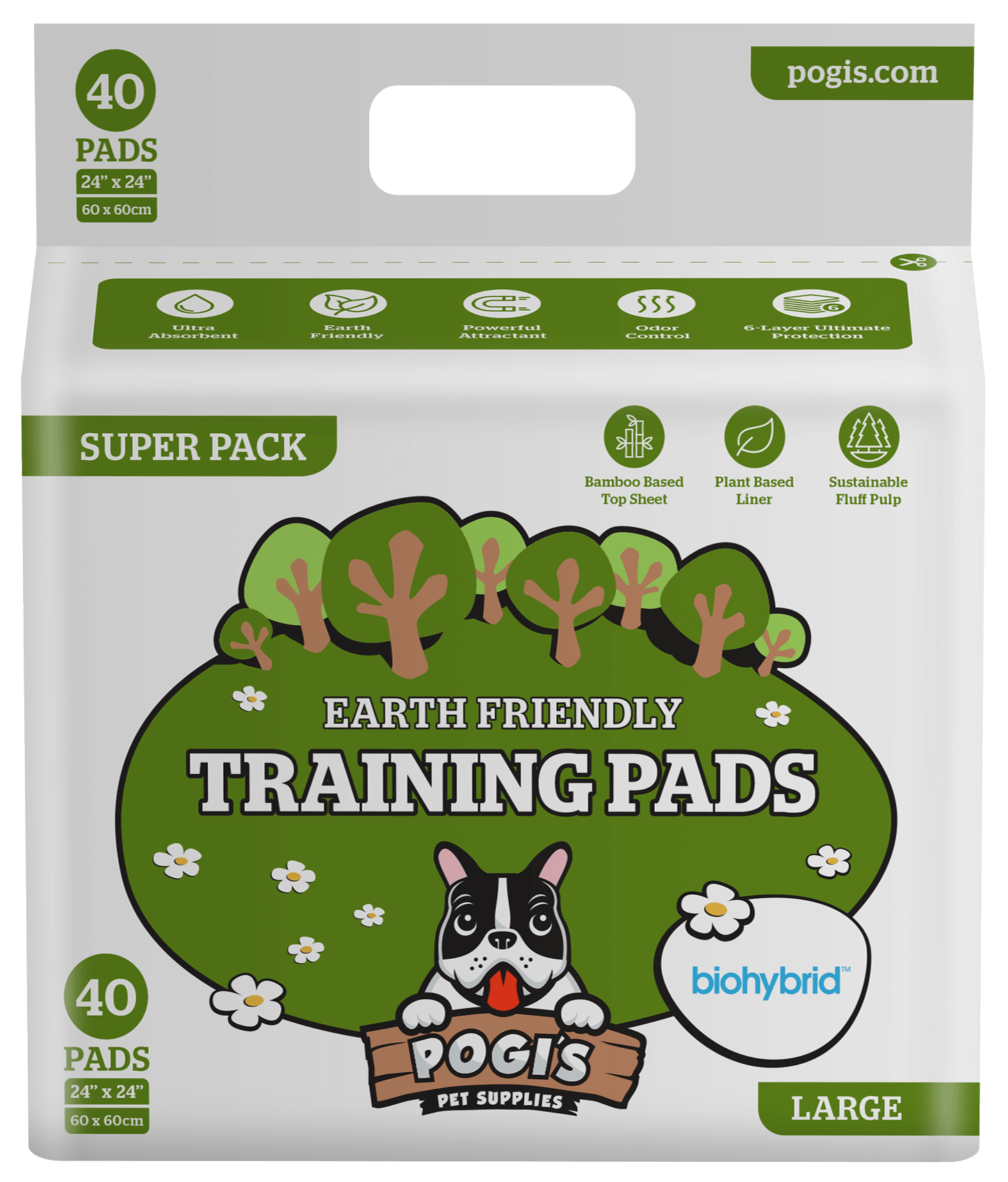 Green 2024 puppy pads