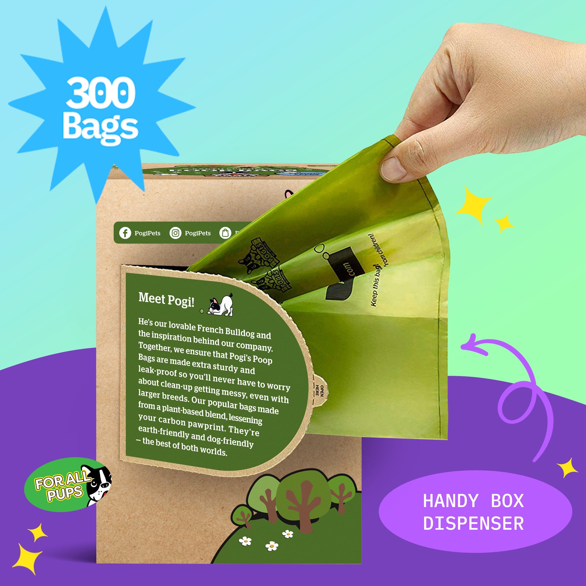Zoon Degradable Scented Dog Poop Bags - 150 Pack | Robert Dyas