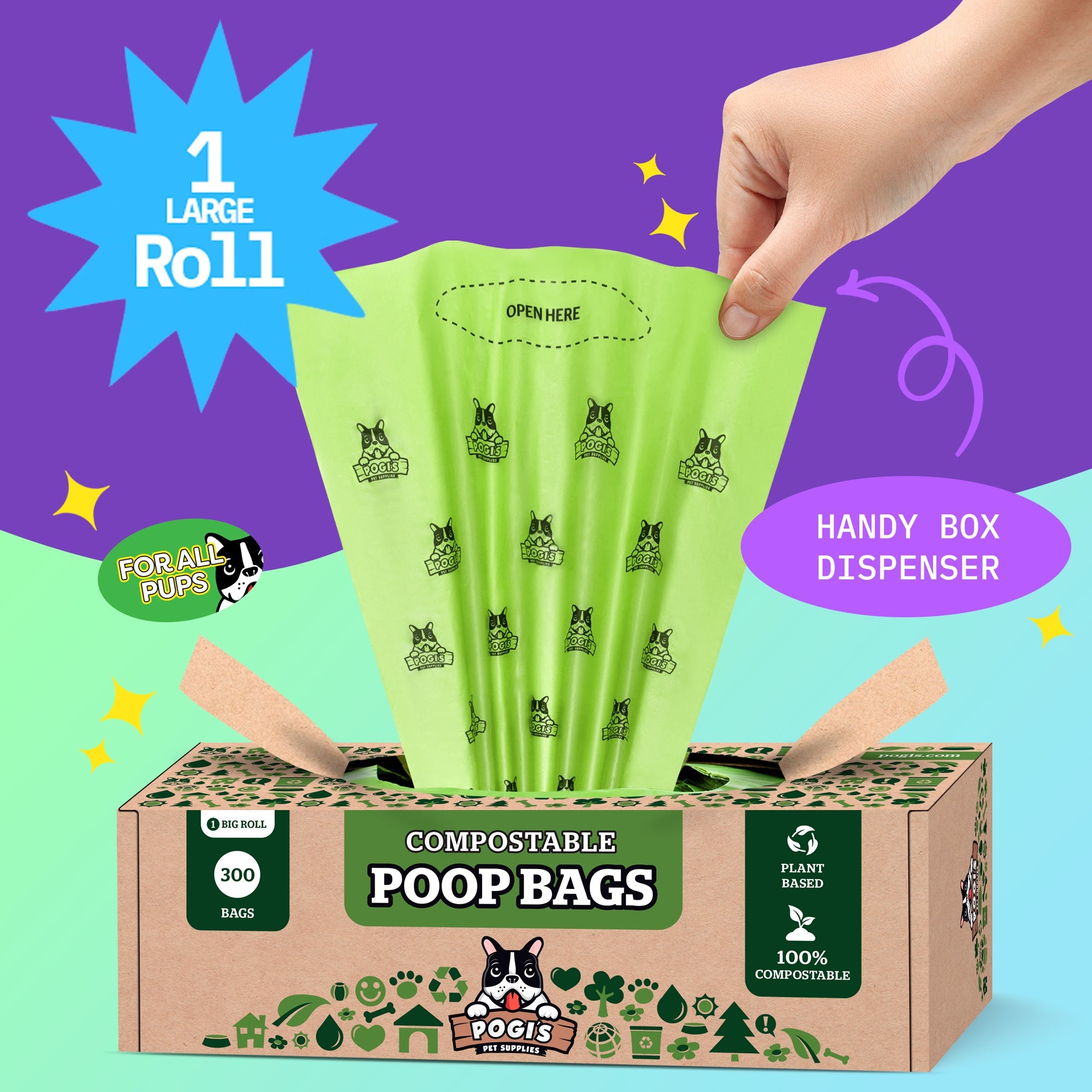 LOGIN Compostable Dog Poop Bags - Ezydog Australia