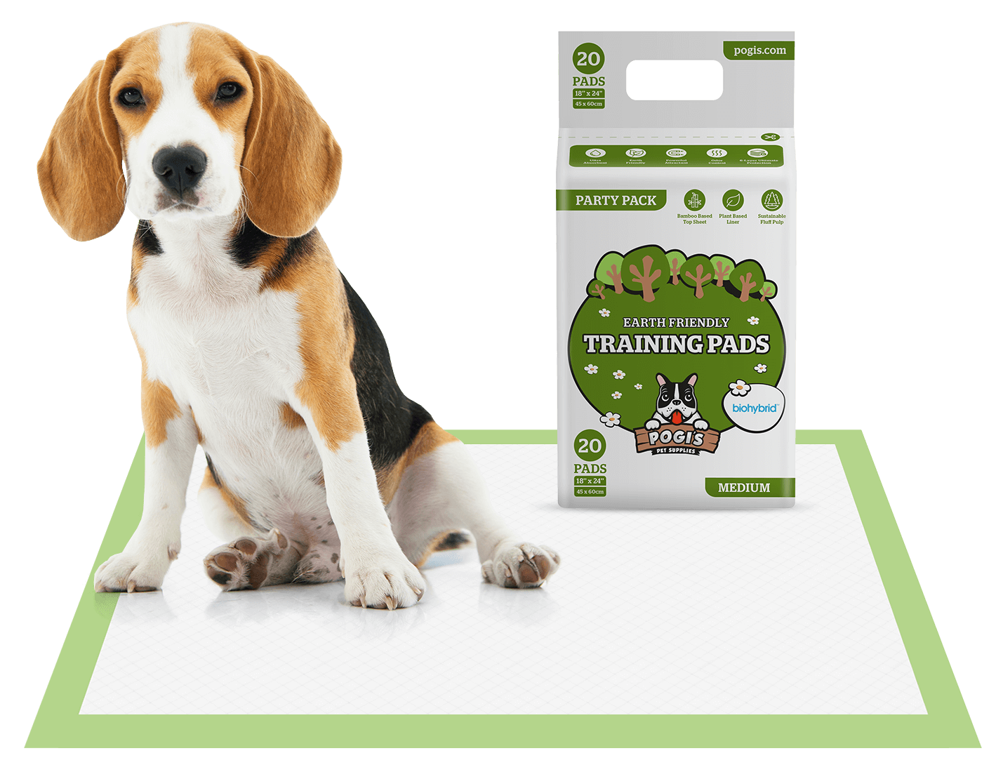 Buy Plant based Pet Training Pads Puppy Training Pads Pack Pogi s Pet Supplies